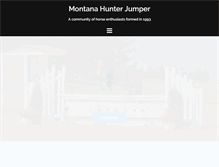 Tablet Screenshot of montanahunterjumper.org